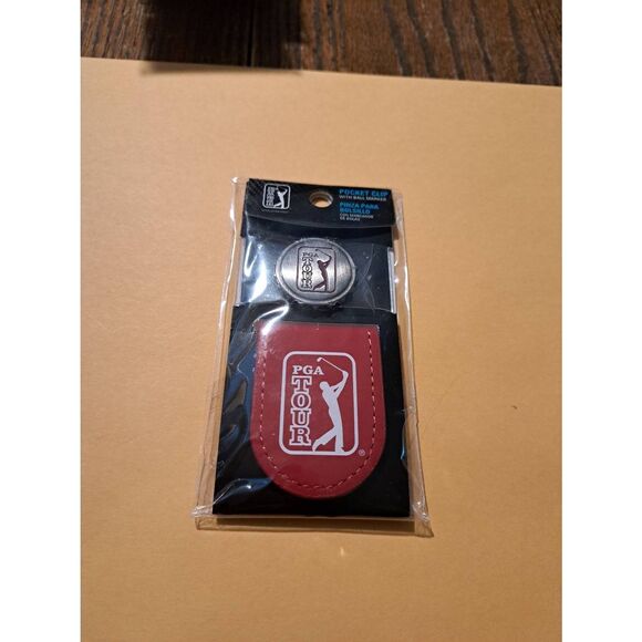 New PGA Tour Tango Red Pocket Clip with Ball Marker NWT Official Golf Accessory - Picture 1 of 2